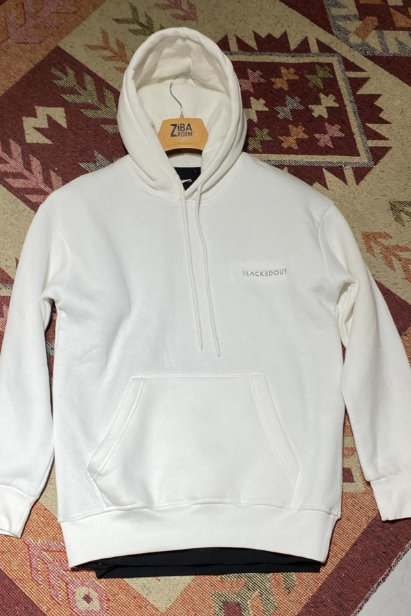 3 İplik Şardonlu Kapüşonlu Kazak