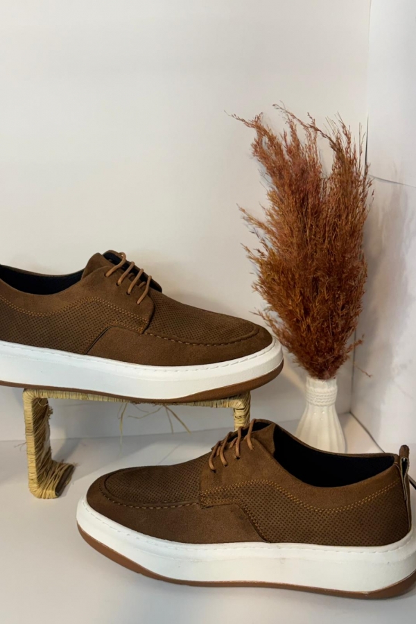 Casual süet haki ayakkabı